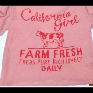 Wildfox white label california girl sweater NWOT